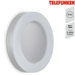 Telefunken Rixi -LED-ulkoseinävalaisin, valkoinen