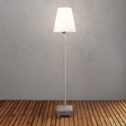 Terassivalaisin Lucca, harmaa, korkeus 130 cm, metalli, IP44