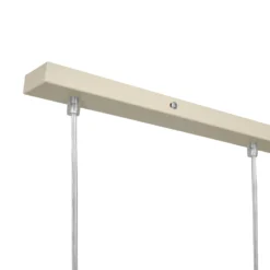 Timon-riippuvalo, taupe/beige, pituus 60 cm, metallia, 3-lamppuinen