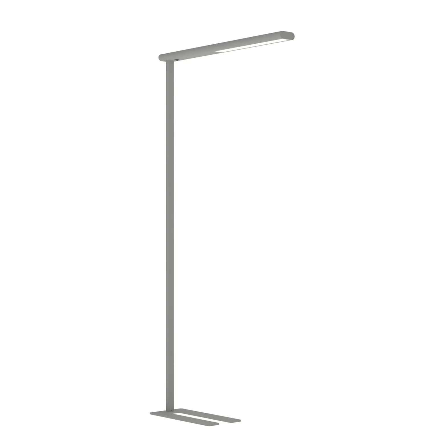 Toimiston LED-lattiavalaisin MAULjet, hopeanvärinen, korkeus 195 cm