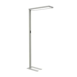 Toimiston LED-lattiavalaisin MAULsenja, hopeanvärinen, anturi, 196 cm