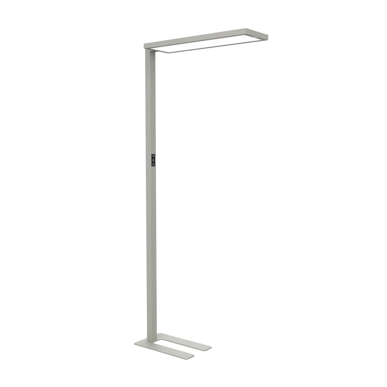 Toimiston LED-lattiavalaisin MAULsenja, hopeanvärinen, anturi, 196 cm