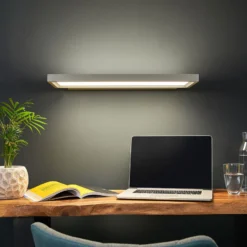 Toimiston LED-seinävalo Rick harmaa perusvalkoinen
