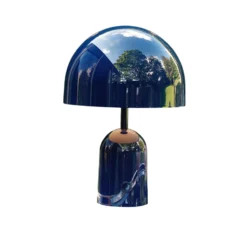 Tom Dixon Akku-pöytälamppu BELL PORTABLE, indigo, 28 cm IP44
