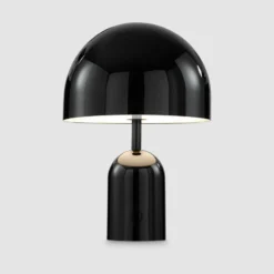 Tom Dixon Akku-pöytälamppu BELL PORTABLE, musta, 28 cm IP44