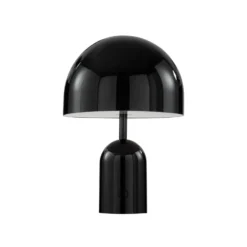 Tom Dixon Akku-pöytälamppu BELL PORTABLE, musta, 28 cm IP44