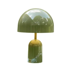 Tom Dixon Akku-pöytälamppu BELL PORTABLE, sammalvihreä 28 cm IP44