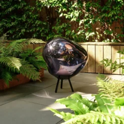 Tom Dixon LED-akku-terassilamppu Melt large, savuharmaa