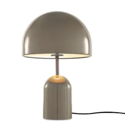 Tom Dixon LED-pöytälamppu Bell, taupe, korkeus 43 cm, himmennettävä