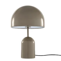 Tom Dixon LED-pöytälamppu Bell, taupe, korkeus 43 cm, himmennettävä