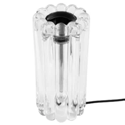 Tom Dixon LED-pöytälamppu Press, kirkas, lasi, 24 cm, 927 himmennettävä