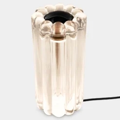 Tom Dixon LED-pöytälamppu Press, kirkas, lasi, 24 cm, 927 himmennettävä