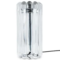 Tom Dixon LED-pöytälamppu Press, kirkas, lasi, 24 cm, 927 himmennettävä