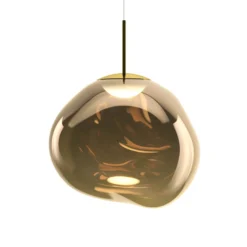 Tom Dixon LED-riippuvalaisin Melt, Ø 50 cm, pronssinen