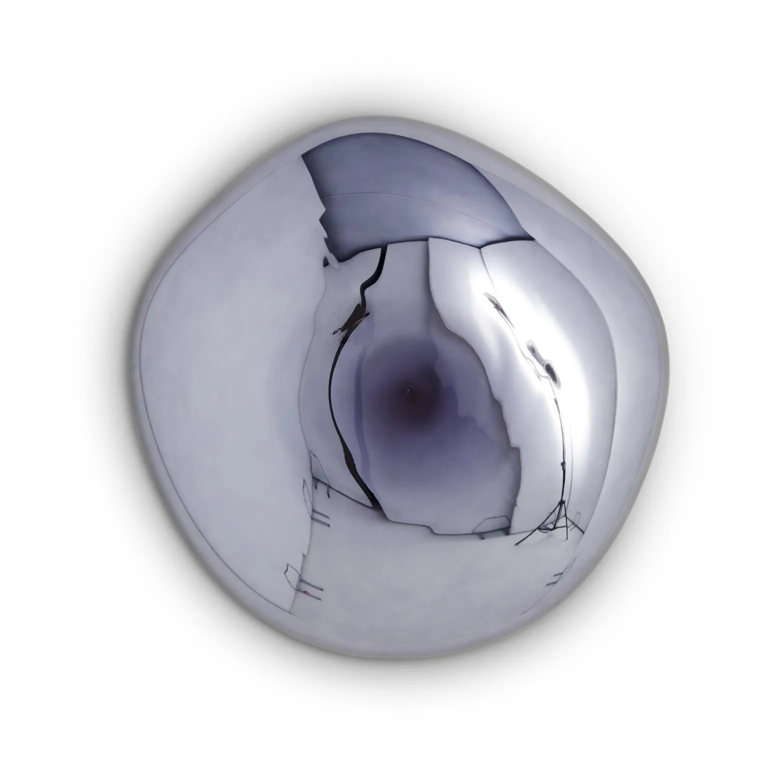 Tom Dixon LED-seinävalaisin Melt Surface, Ø 50 cm, savu