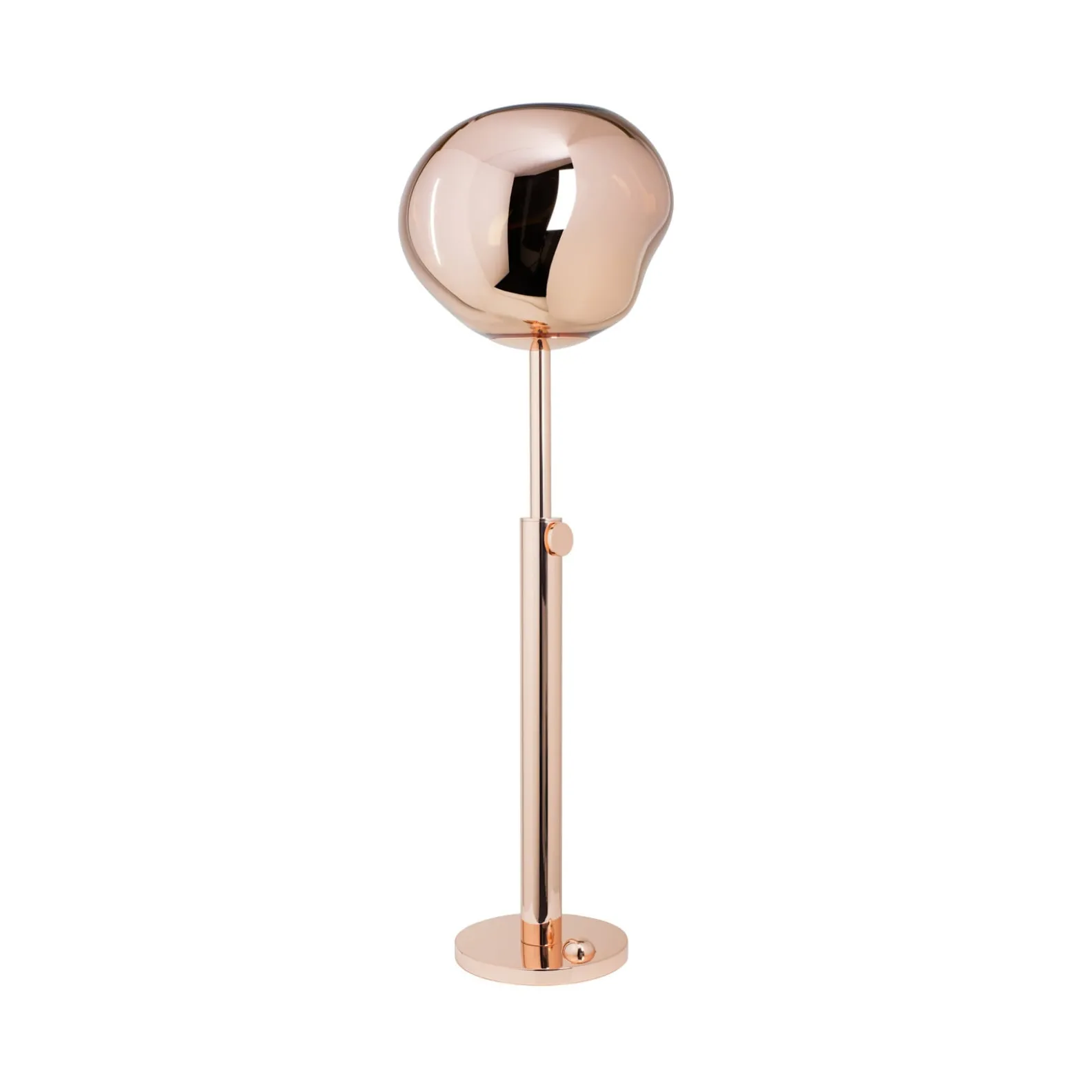 Tom Dixon maavalaisin Melt, kuparinvärinen, korkeus 165 cm, terästä