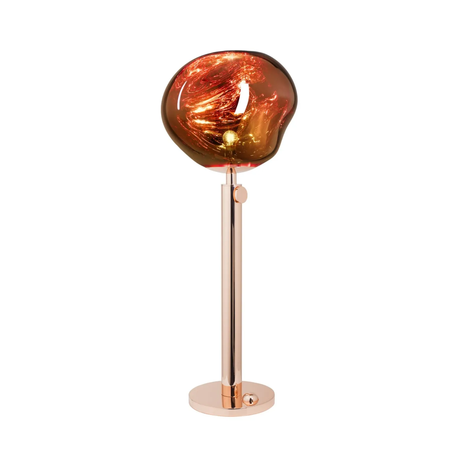 Tom Dixon maavalaisin Melt, kuparinvärinen, korkeus 165 cm, terästä
