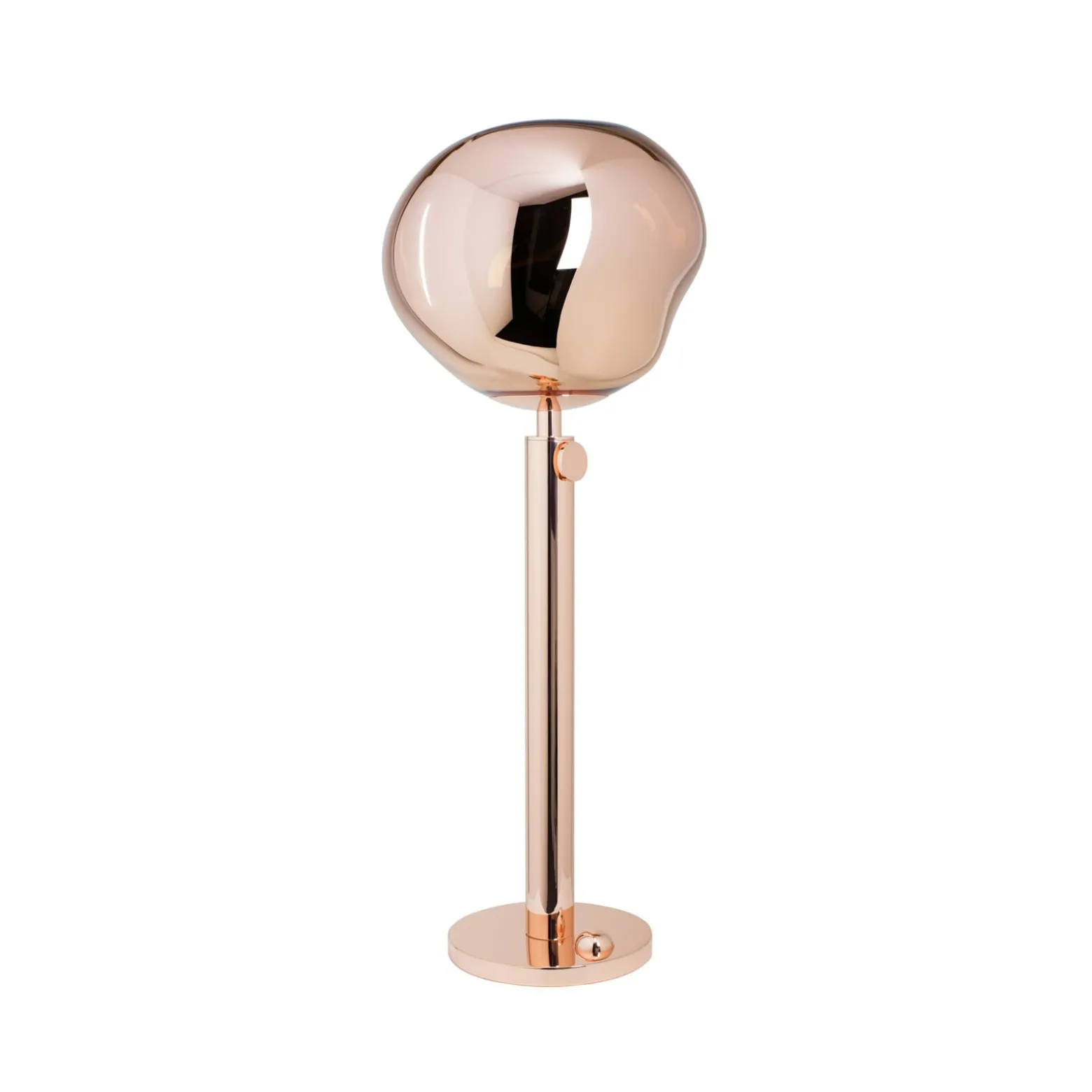 Tom Dixon maavalaisin Melt, kuparinvärinen, korkeus 165 cm, terästä