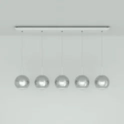Tom Dixon Mirror Ball 25 cm suora 5 lamppua, kromi