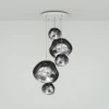 Tom Dixon riippuvalo Melt Large Round, Ø 95 cm, kromi