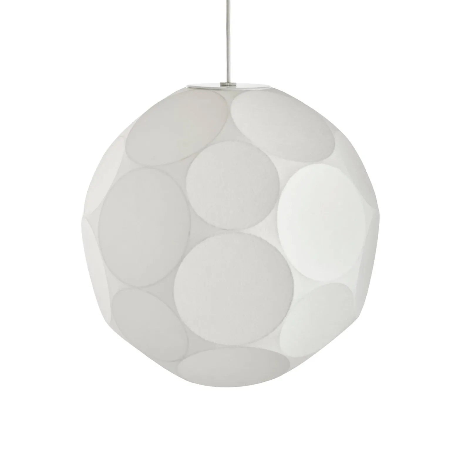 Tom Dixon Soft-riippuvalo, Ø 45 cm, valkoinen, muovi, E27