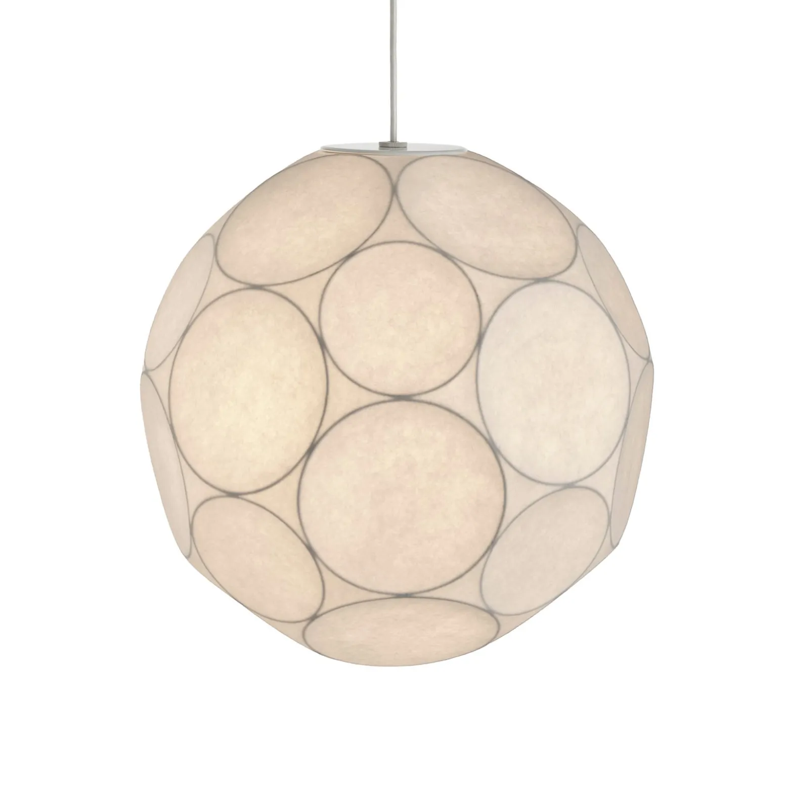 Tom Dixon Soft-riippuvalo, Ø 45 cm, valkoinen, muovi, E27