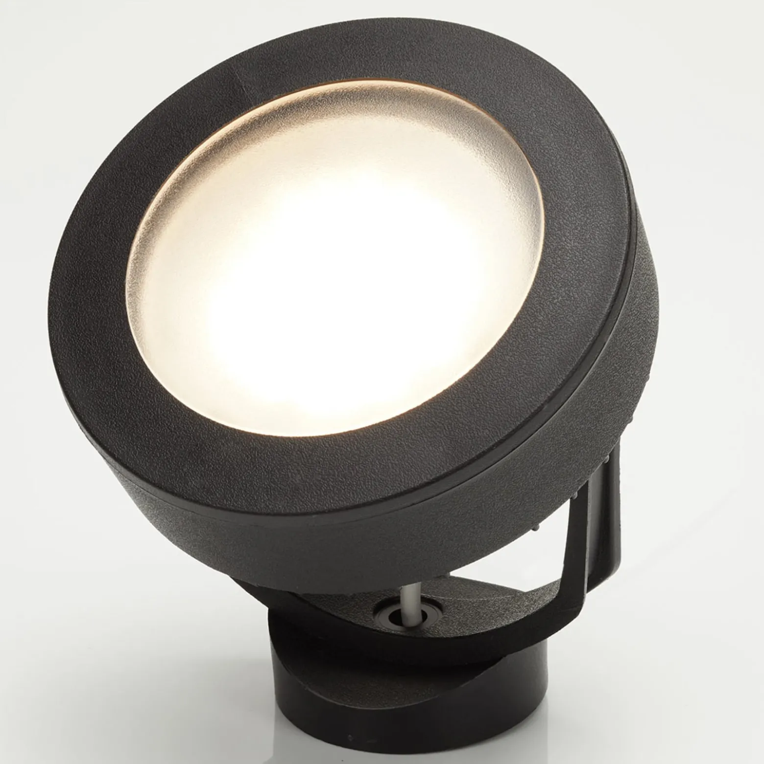 Tommy-ulkokohdevalo, pyöreä, musta 1-lamp. 10W CCT