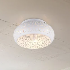 Tuuletin valolla Bidar, valkoinen, DC, hiljainen, 50 cm, kaukosäädin