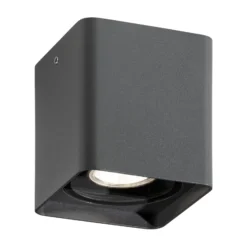 Ulkokattovalaisin 5055, grafiitti, 10 cm, metalli, IP54, GU10