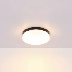 Ulkokattovalaisin Vranos, mattamusta, Ø 24 cm, alumiini
