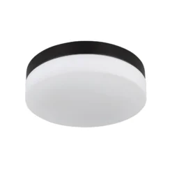 Ulkokattovalaisin Vranos, mattamusta, Ø 24 cm, alumiini