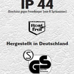 Ulkonurkkavalaisin, ruostumaton teräs, 35 cm korkea, E27, IP44