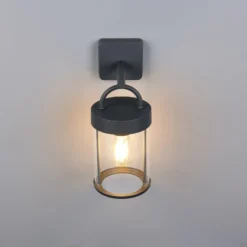 Ulkopuolinen seinävalaisin Almeria, antrasiitti, alumiini, korkeus 29 cm, IP44