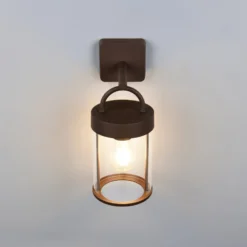 Ulkopuolinen seinävalaisin Almeria, ruoste, alumiini, korkeus 29 cm, IP44