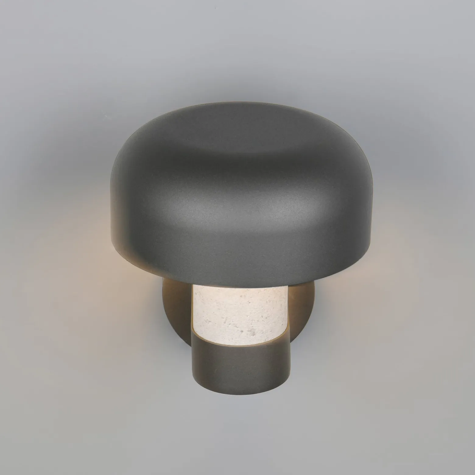Ulkopuolinen seinävalaisin Fraser Sensor harmaa/betoninen, alumiini IP54 E27