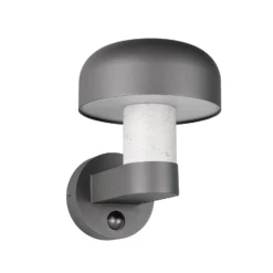 Ulkopuolinen seinävalaisin Fraser Sensor harmaa/betoninen, alumiini IP54 E27