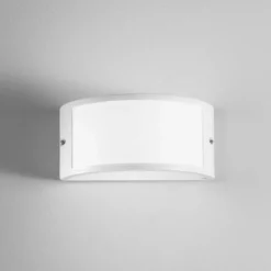 Ulkoseinälamppu Austin, valkoinen, leveys 25 cm, metalli, IP54