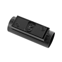 Ulkoseinälamppu CAN, musta, 2-lamppuinen, Ø 8 cm IP65 metalli GU10