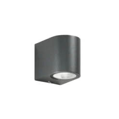 Ulkoseinälamppu ONE, antrasiitti, korkeus 8 cm, metalli, IP54