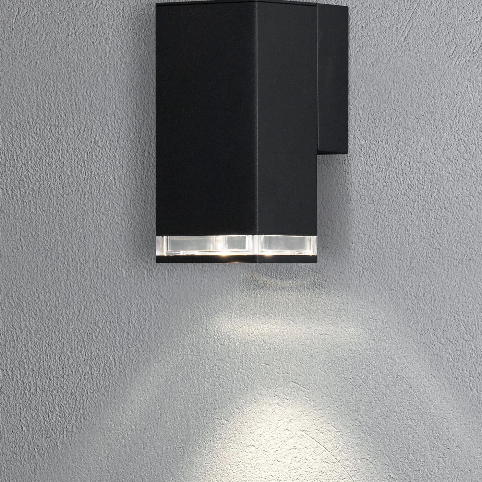 Ulkoseinälamppu Pollux Downlight 16,5 cm, musta