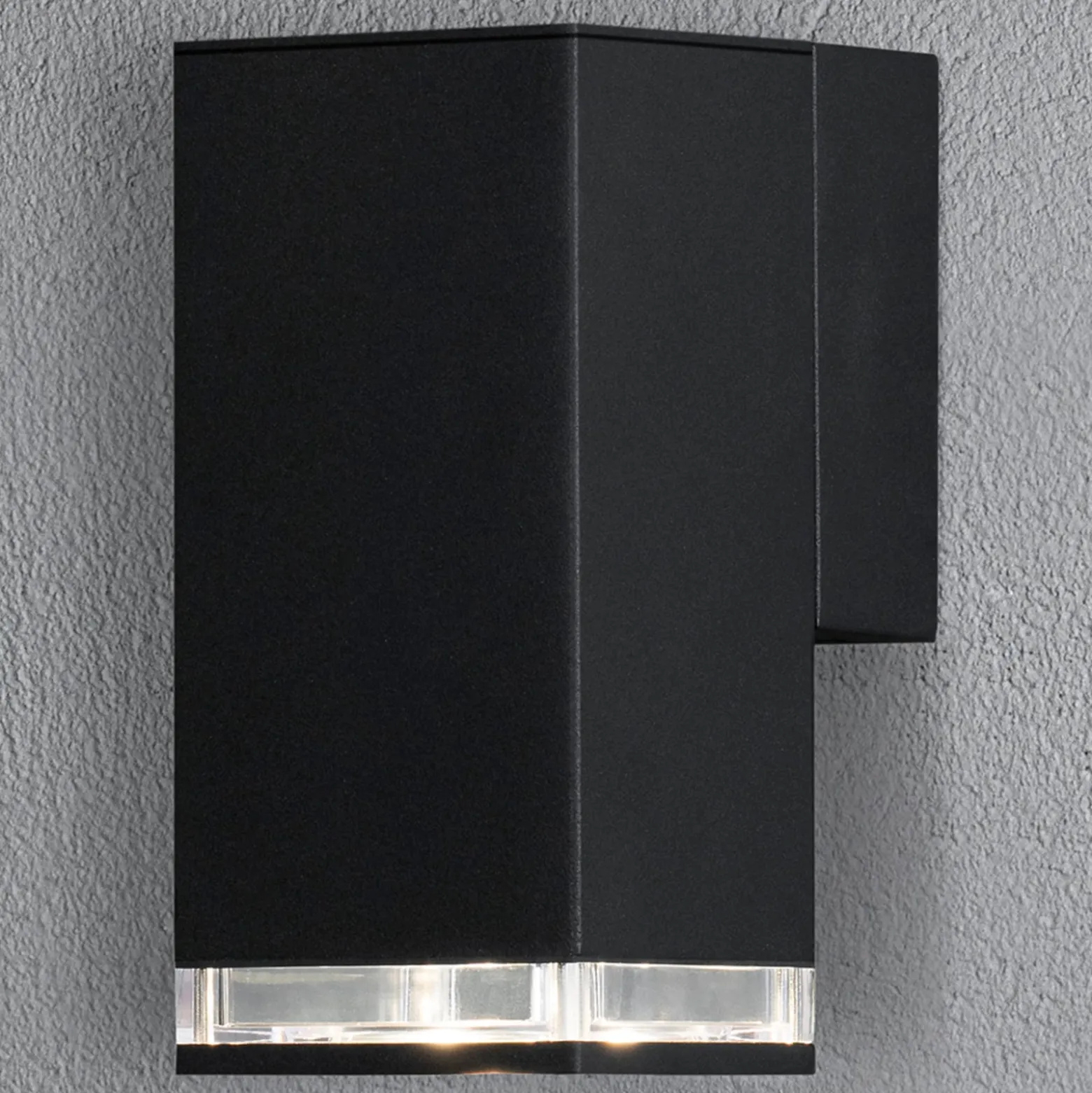 Ulkoseinälamppu Pollux Downlight 16,5 cm, musta