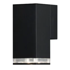 Ulkoseinälamppu Pollux Downlight 16,5 cm, musta