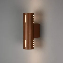 Ulkoseinävalaisin Cuneo, ruosteenvärinen, 25 cm, metalli, ylös/alas