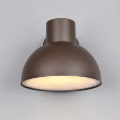 Ulkoseinävalaisin ELBE, ruosteenvärinen, Ø 20 cm, metalli, IP44
