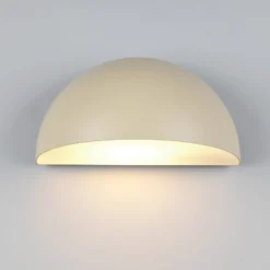 Ulkoseinävalaisin MAAS, kermanvärinen, leveys 27 cm, metalli, IP44