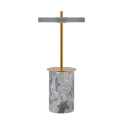 UMAGE akkulamppu Asteria MOVE MINI, marmorigray/messinki IP44