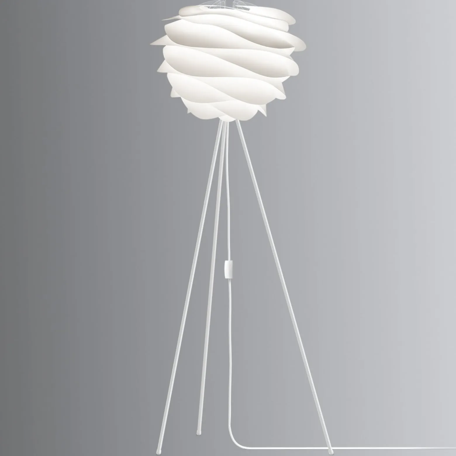 UMAGE Carmina -lattiavalaisin tripod valkoinen