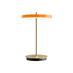 UMAGE LED-ladattava pöytävalaisin Asteria Move, oranssi/messinki 31 cm