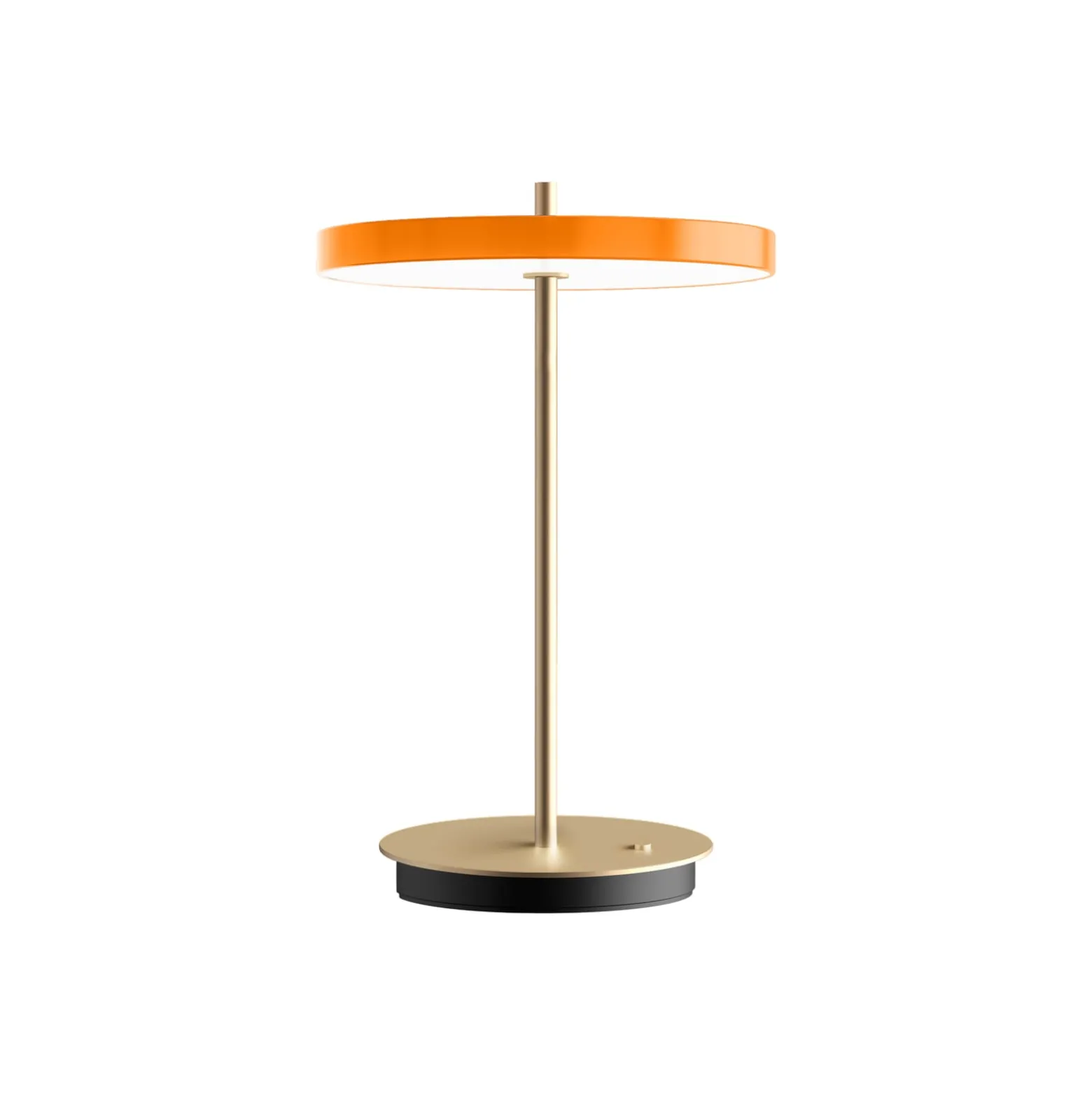 UMAGE LED-ladattava pöytävalaisin Asteria Move, oranssi/messinki 31 cm