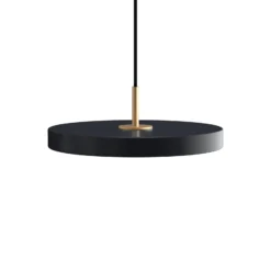 UMAGE LED-riippuvalaisin Asteria Mini, antrasiitti/messinki Ø 31 cm